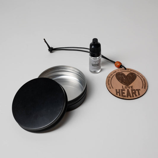 Reusable Car Air Freshener Disc - 'Love Heart' Design - Castle of Scent Car Air Freshener, Reusable Air Fresheners for Cars