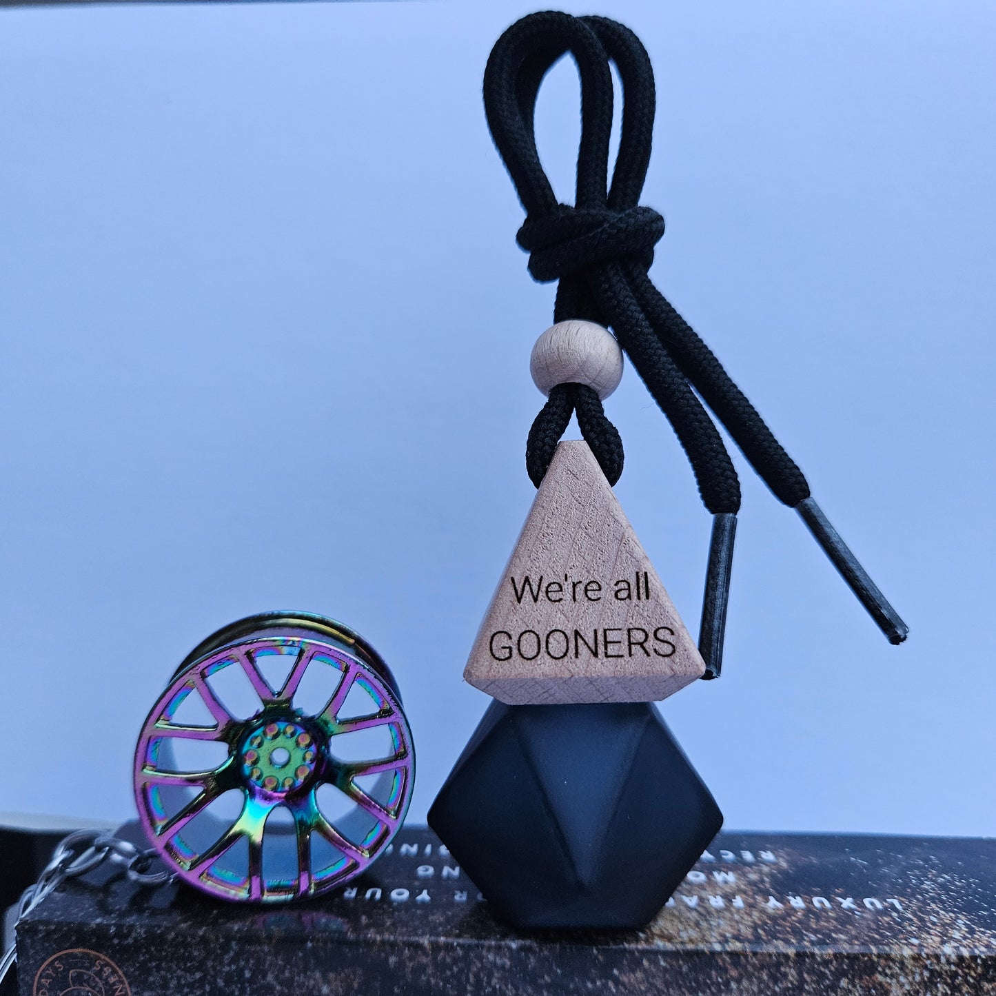 Arsenal FC Car Air Freshener | Personalised for fans "We're all Gooners"