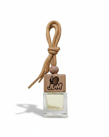 JDM car air freshener | I love JDM engraved liquid car diffuser in New Car Scent | Castle of Scents