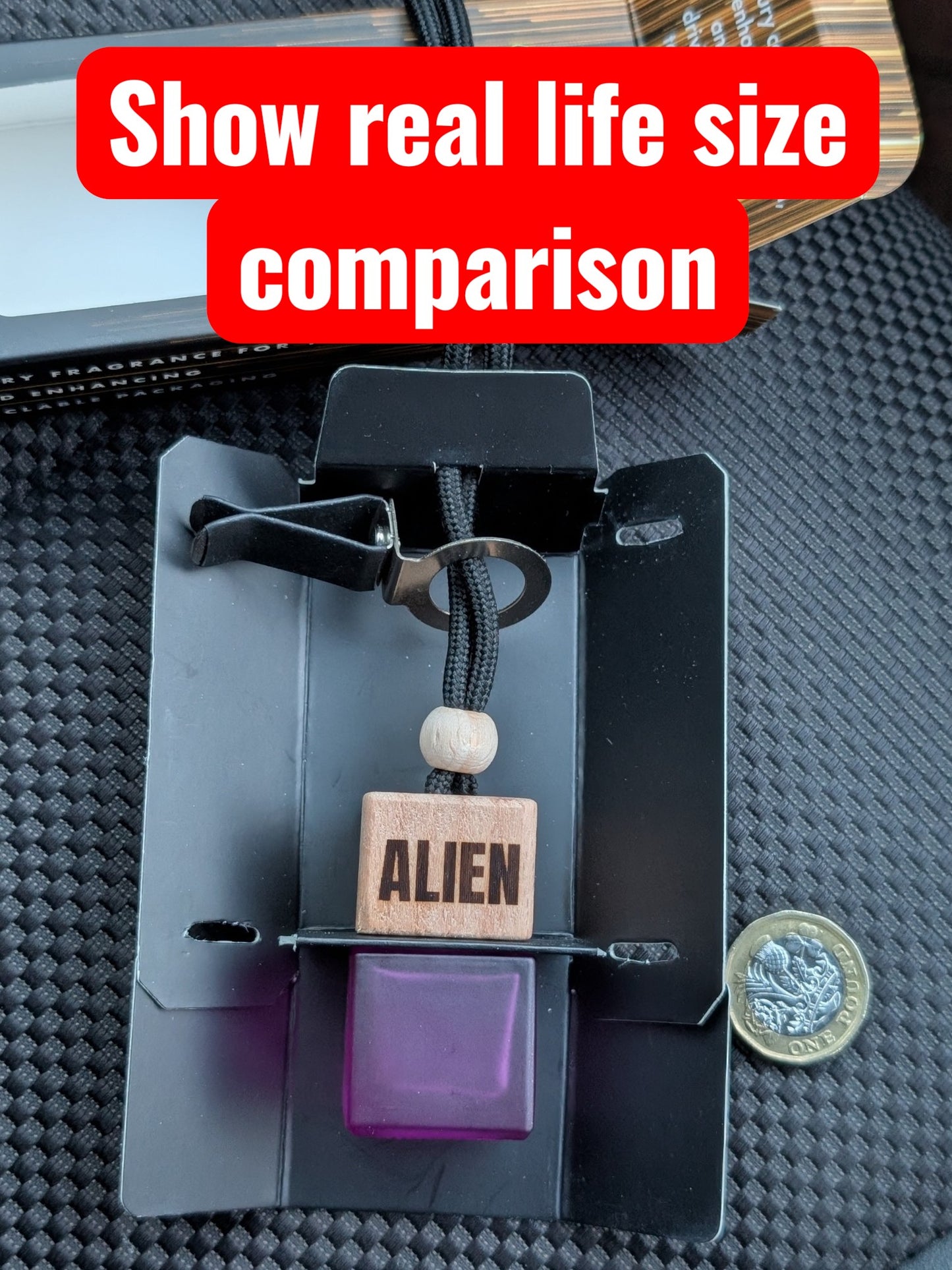 Alien Car Air Freshener for Women Purple | Perfume Style Vent Clip Freshener | Long Lasting Automotive Odour Eliminator | Strong Scent Technology 8ml by FreshRide