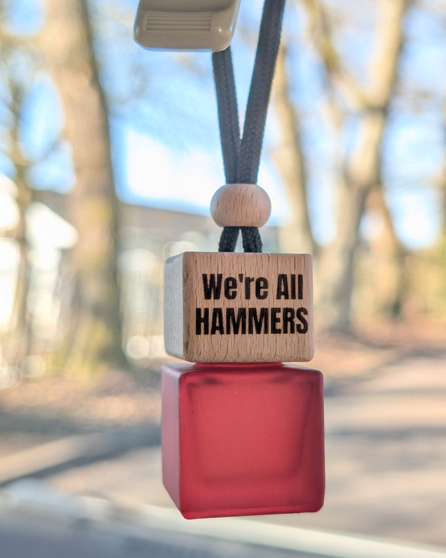 Westham FC car air freshener gift set | New car smell | Burgundy | 8ml glass bottle | Long lasting - image 3 | Castle of Scents