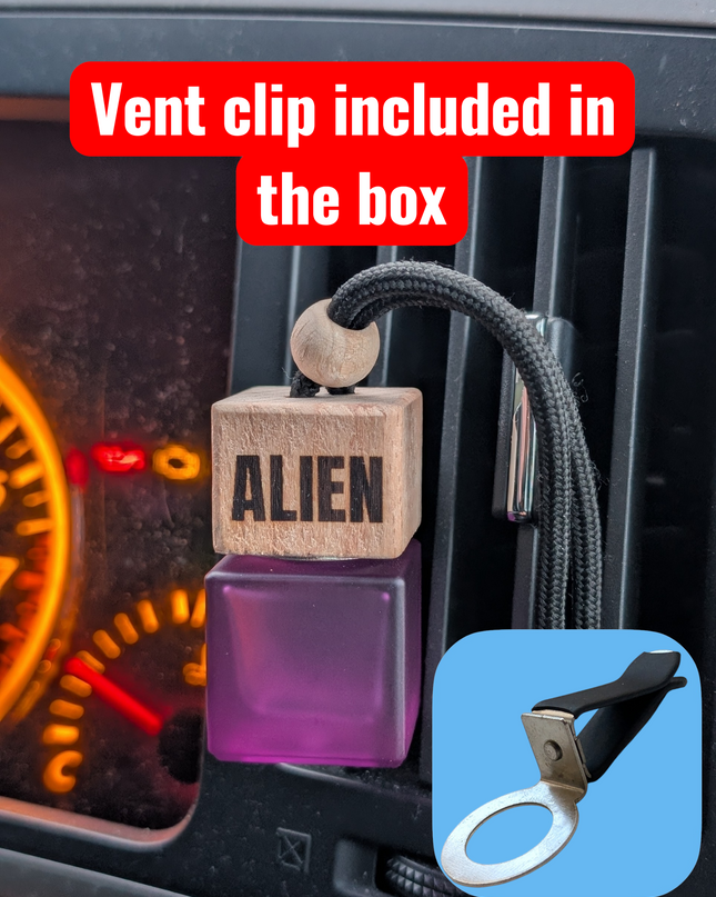 Alien Car car air freshener for Women Purple | Perfume Style Vent Clip Freshener | Long Lasting Automotive Odour Eliminator | Strong Scent Technology 8ml by Castle of Scents - image 4 | Castle of Scents