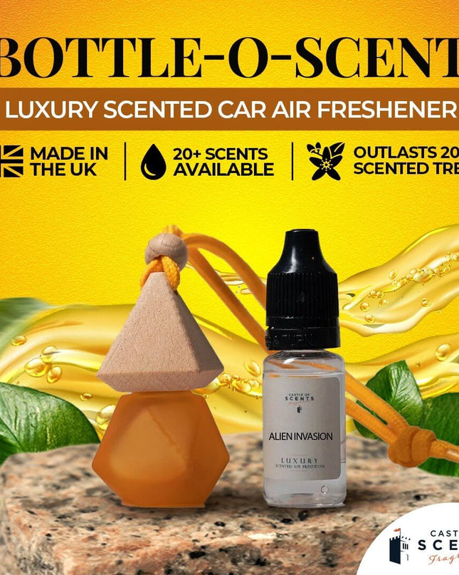 Refillable Car Air Freshener - Castle of Scent Car Air Freshener, Reusable Air Fresheners for Cars