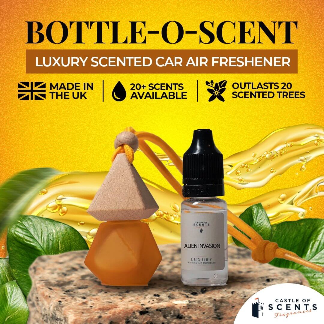 Refillable Car Air Freshener - Castle of Scent Car Air Freshener, Reusable Air Fresheners for Cars