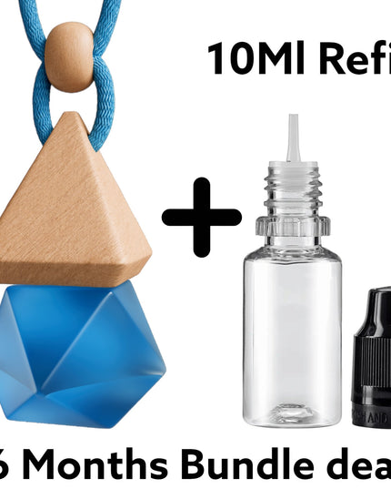 Refillable Car Air Freshener Set - Castle of Scent Car Air Freshener, Reusable Air Fresheners for Cars