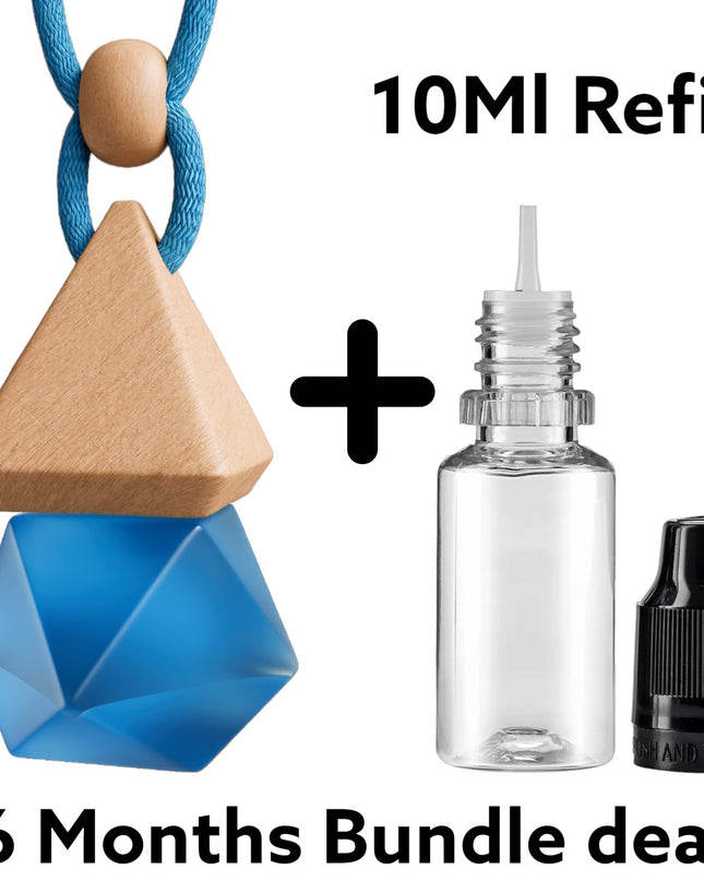 Refillable Car Air Freshener Set - Castle of Scent Car Air Freshener, Reusable Air Fresheners for Cars