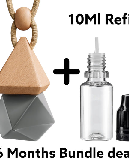 Refillable Car Air Freshener Set - Castle of Scent Car Air Freshener, Reusable Air Fresheners for Cars