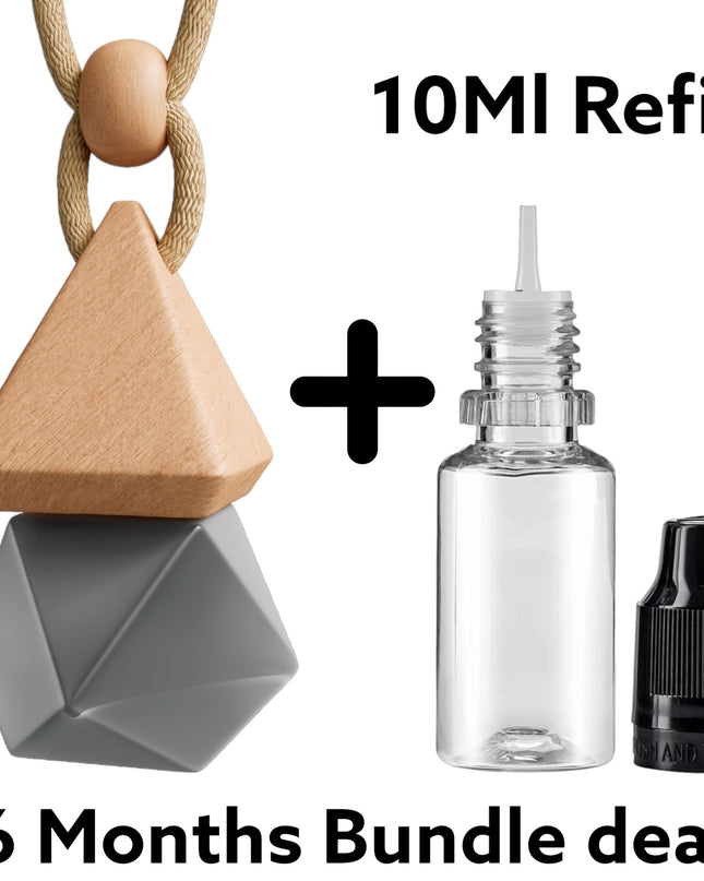 Refillable Car Air Freshener Set - Castle of Scent Car Air Freshener, Reusable Air Fresheners for Cars
