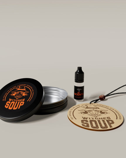 Reusable Car Air Freshener - 'Witches Soup' Design - Castle of Scent Car Air Freshener, Reusable Air Fresheners for Cars